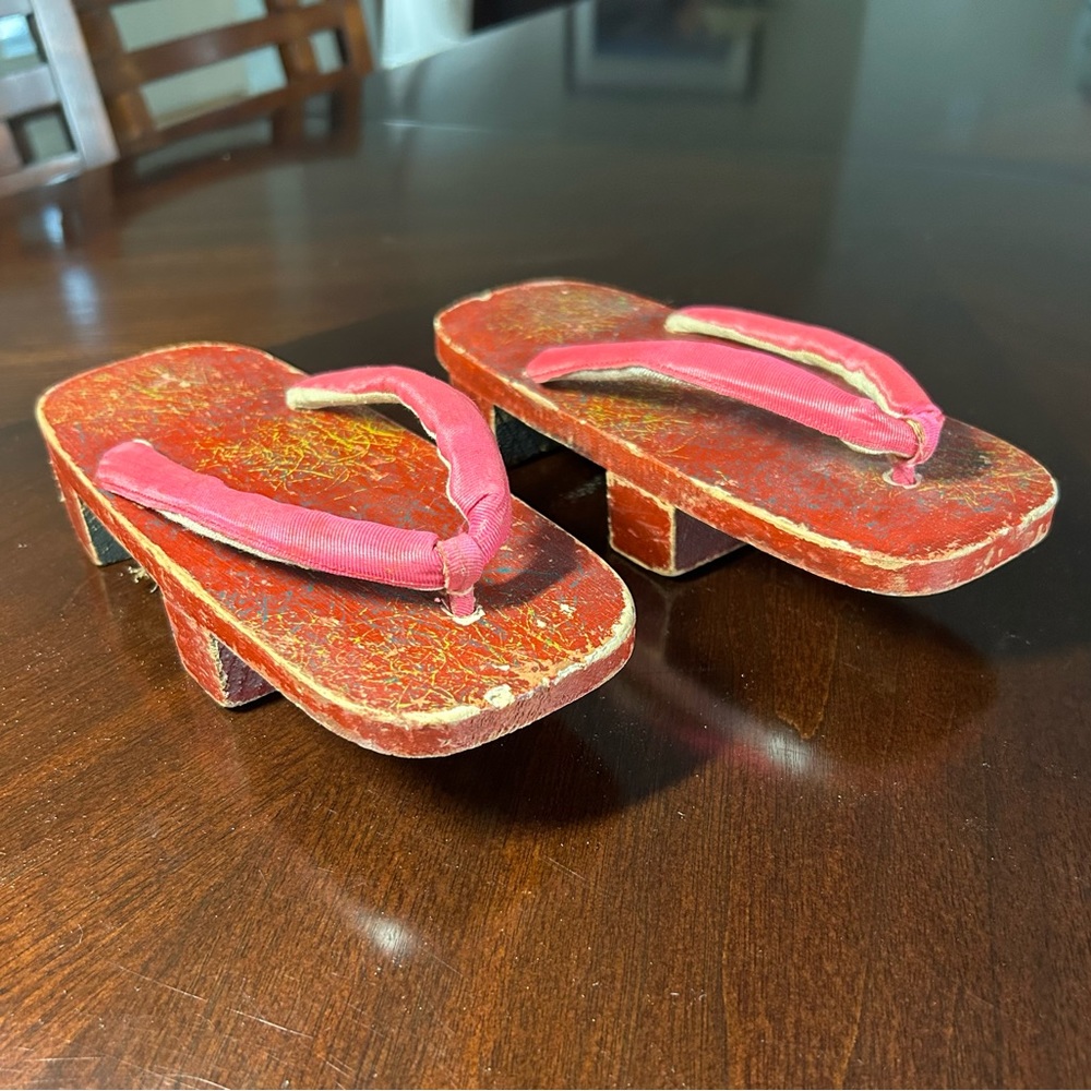 Authentic Vintage Japanese Geta Sandals SUPERFASTSHIPPING